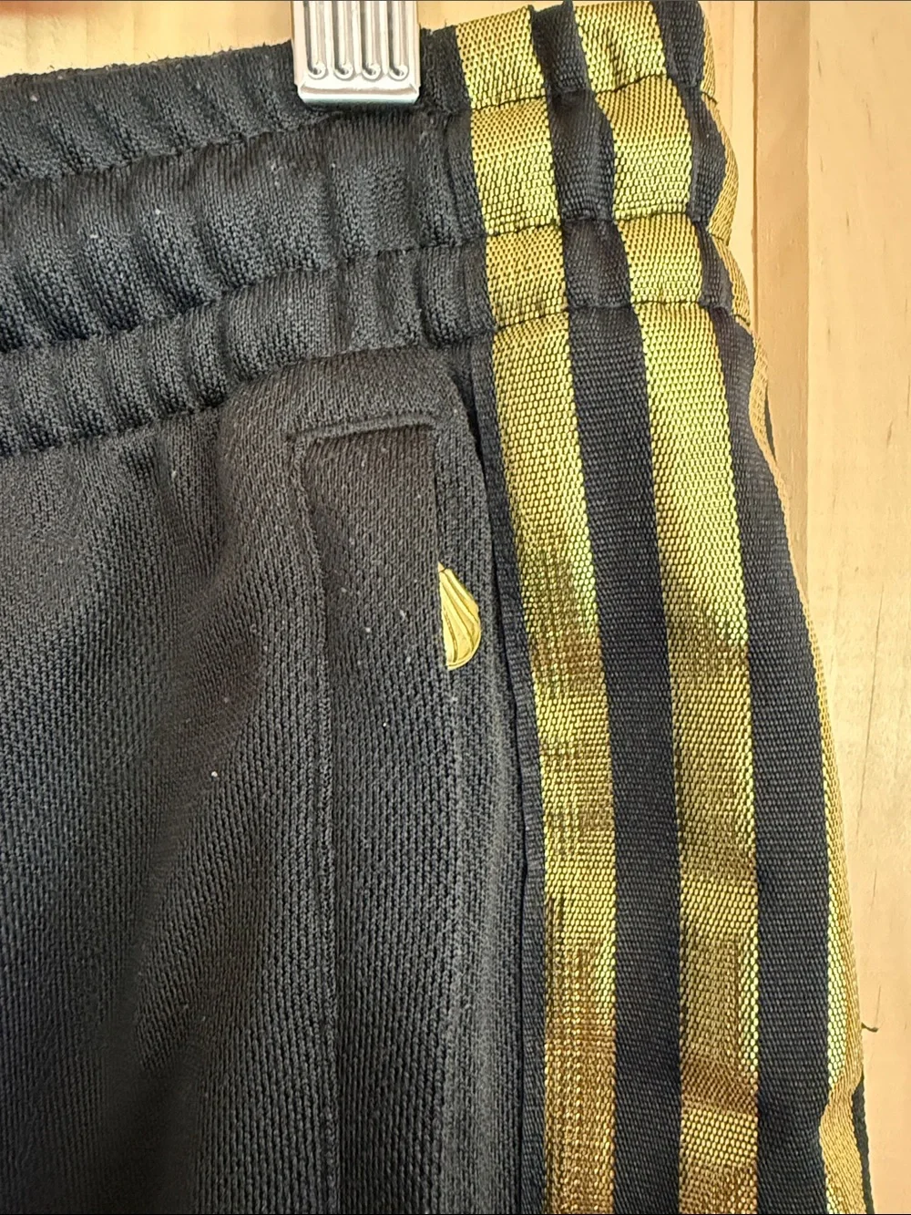 Adidas Originals SST 50th Anniversary Superstar Track Pants Metallic Gold Black